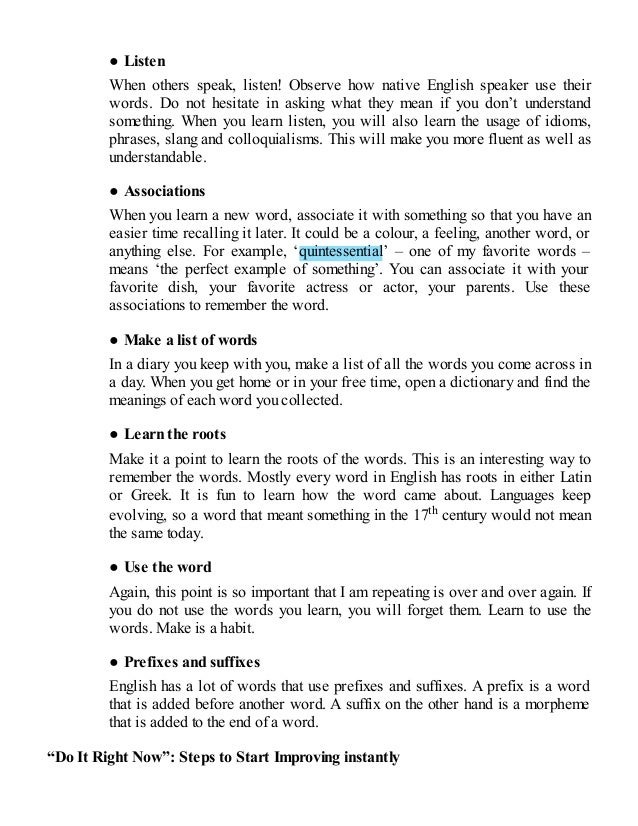 English How To Speak English Fluently In 1 Week Pdf