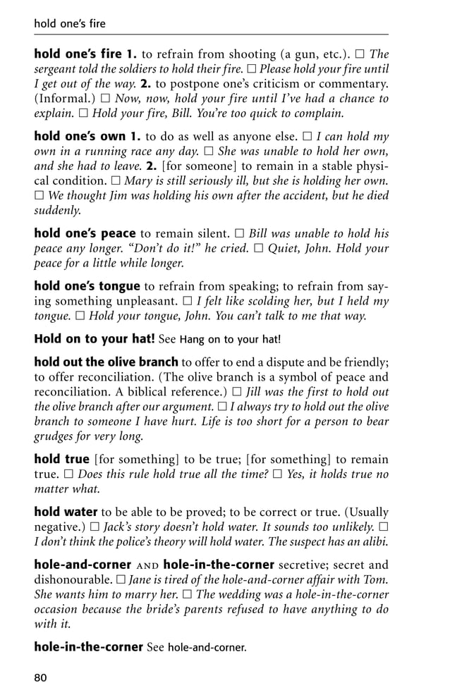 English idioms dictionary in PDF download for free