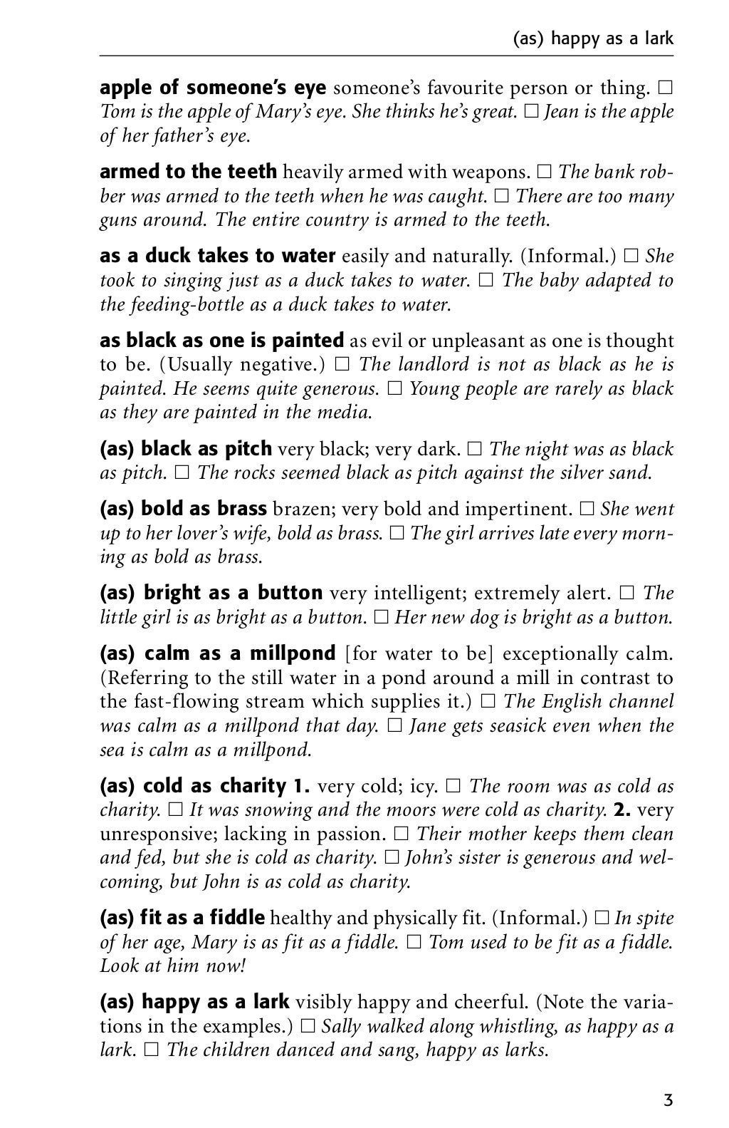 English idioms dictionary in PDF download for free