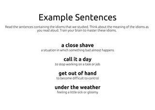 English Idioms Launch Set Two