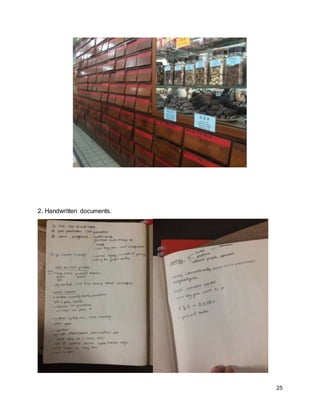 25
2. Handwritten documents.
 