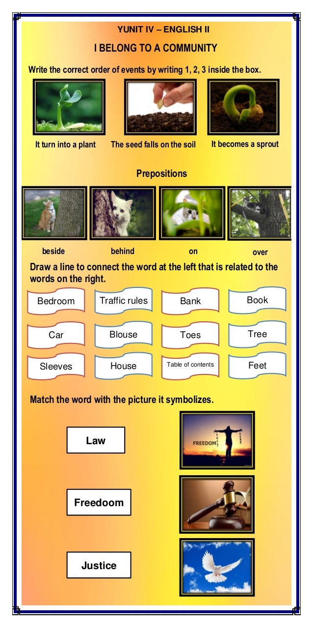 English ii i belong to a community