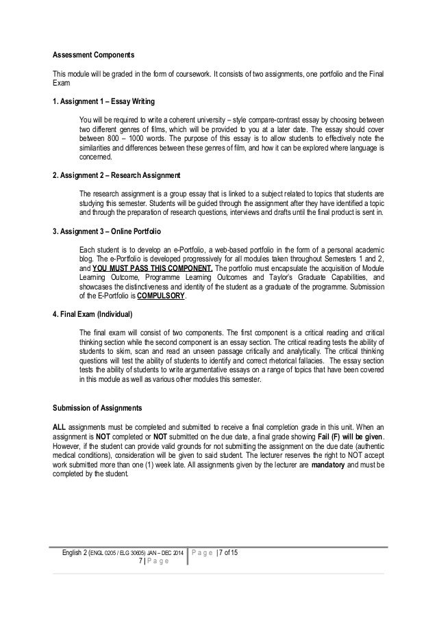 Essay on mid module assignment 03 image