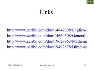 Links  http://www.scribd.com/doc/14647398/English-Improvement-and-Word-Power http://www.scribd.com/doc/14660508/General-Kn...