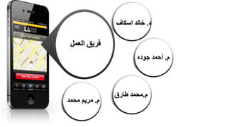 ‫العمل‬ ‫فريق‬
‫د‬.‫اسكاف‬ ‫خالد‬
‫م‬.‫جوده‬ ‫أحمد‬
‫م‬.‫طارق‬ ‫محمد‬
‫م‬.‫محمد‬ ‫مريم‬
 