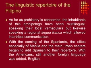 Development of English in the Philippines | PPTX