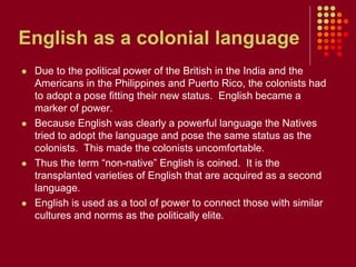 Development of English in the Philippines | PPTX