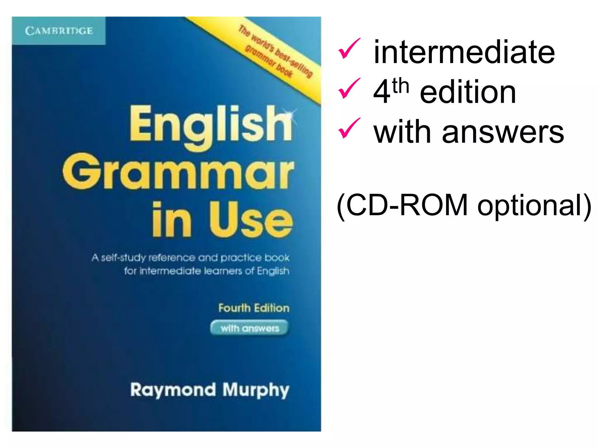  intermediate
 4th edition
 with answers
(CD-ROM optional)
 