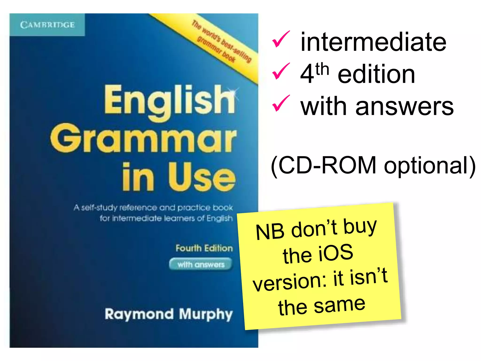  intermediate
 4th edition
 with answers
(CD-ROM optional)
 