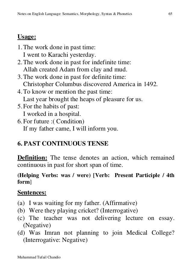 english langauge booklet advanced