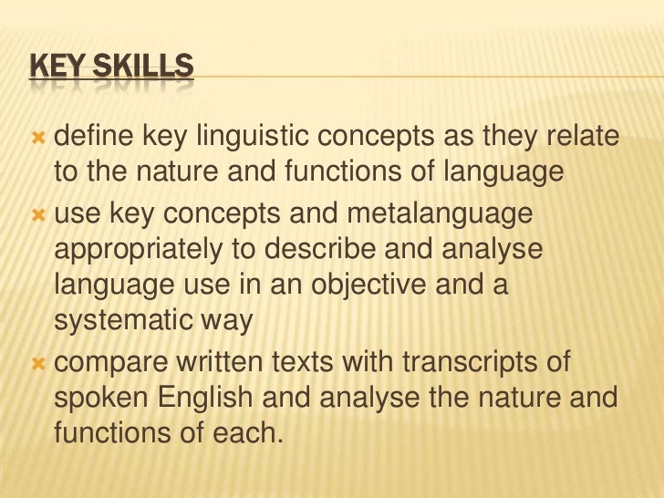 what does key skills mean