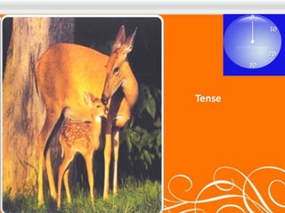 The form of a verb that 
identifies whether 
something happens in 
the present, past, or 
future 
Tense 
 