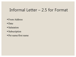 Long Informal Elect Format Example.pdf English Language Evaluation Manuel for ICSE Teachers and Studentnts | PPTX
