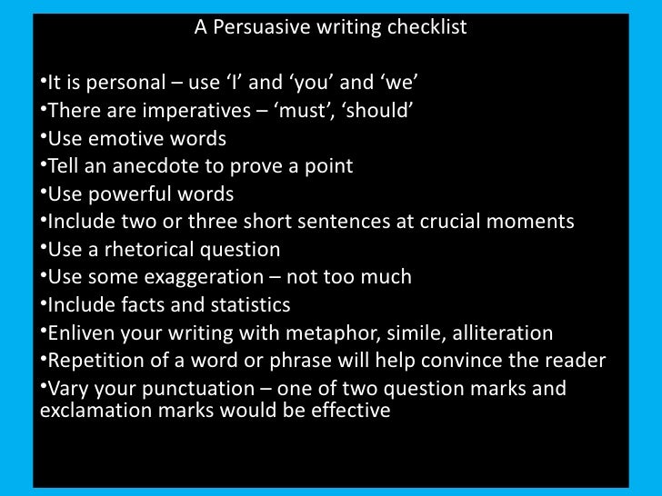 questions to ask when writing a persuasive essay