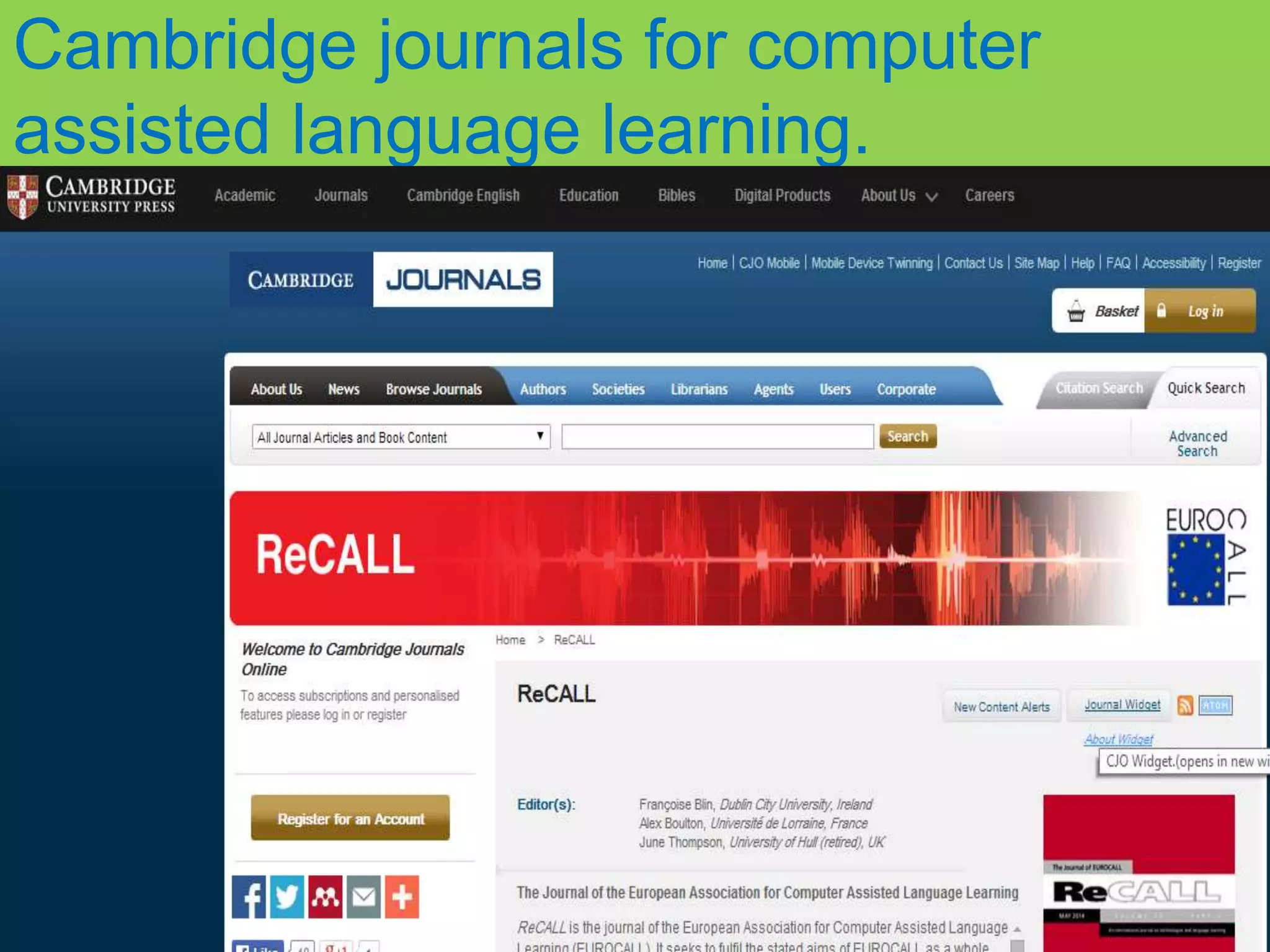 English language learning online tools ppt