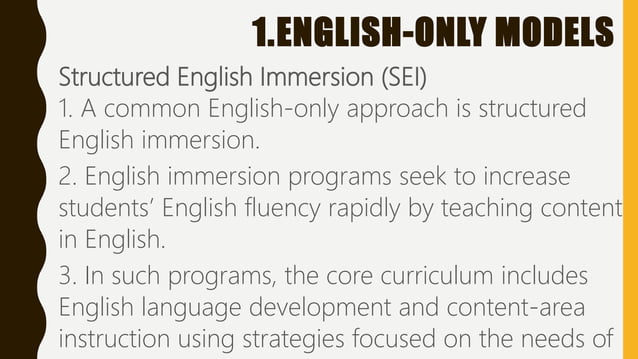 English Language Teaching Models | PPTX