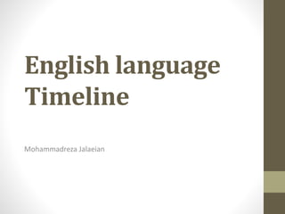 English language
Timeline
Mohammadreza Jalaeian
 