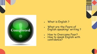 Learning English | PPTX