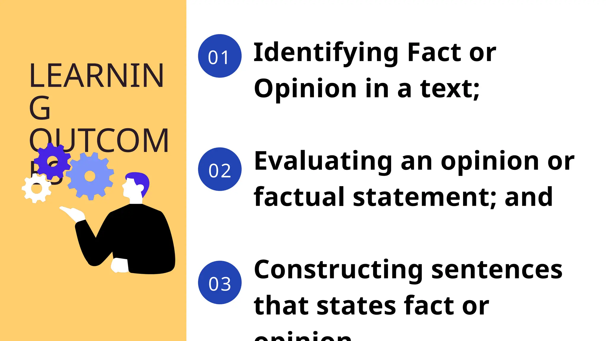 ENGLISH LESSON FACTS AND OPINION .pptx