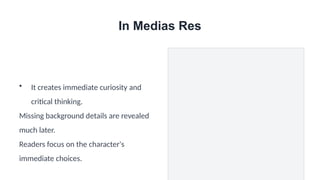Exploring Narrative Techniques: In Medias Res, Parallel, Flashback, and ...