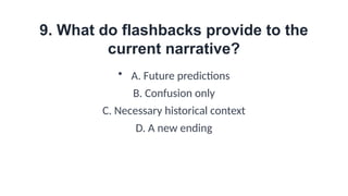 Exploring Narrative Techniques: In Medias Res, Parallel, Flashback, and ...