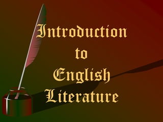 English literature
is the literature which is distinctly
written in the English
language, as opposed to differing
language...