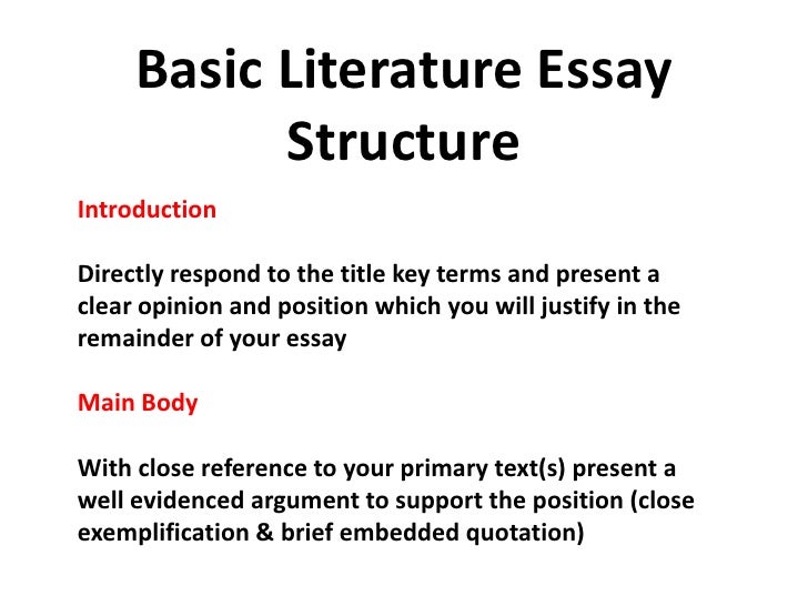 define essays in literature