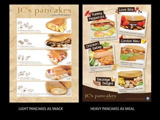 LIGHT PANCAKES AS SNACK

HEAVY PANCAKES AS MEAL

 