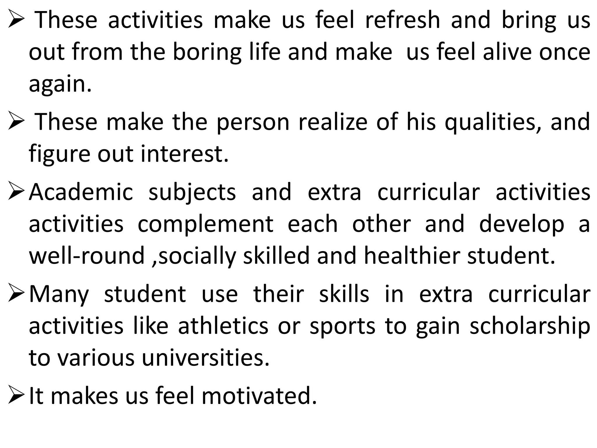 Extra curricular activities and its importance | PPTX