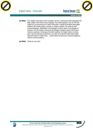 English mania transcript | PDF