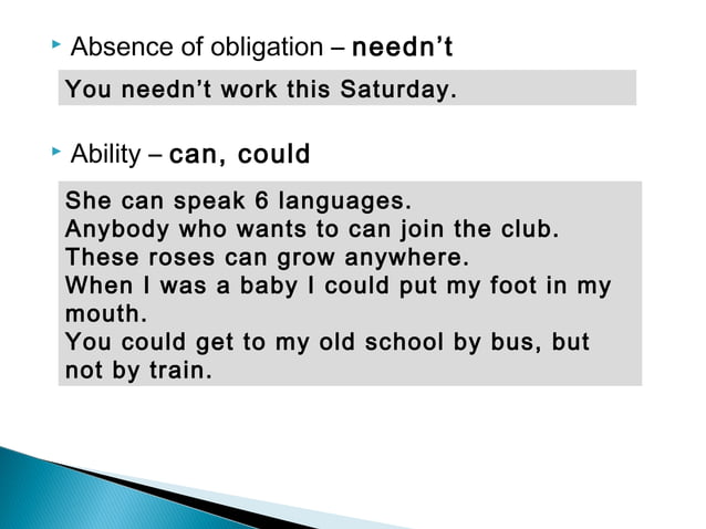 ENGLISH MODAL AUXILIARY VERBS EXAMPLES visual data 5