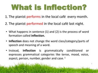 English morphology inflection | PPTX