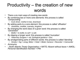 English morphology–lecture2 | PPT