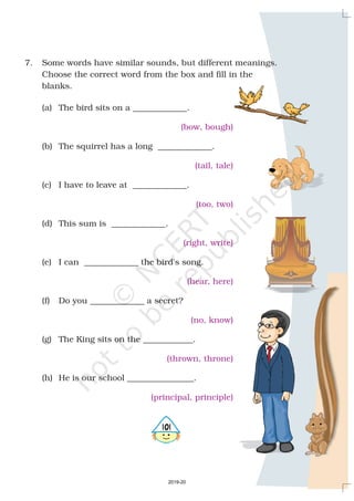 Reading is fun
Let’s talk
Word building
1. What did the carpenter buy?
2. What did he make out of it?
3. What did he call his puppet?
4. What did Pinocchio say in the end?
1. Have you ever seen a puppet?
2. Tell the story of Pinocchio with actions.
How many words can you make from ?
Fill them in the empty boxes.
Word Fun
PINOCCHIO
PINOCCHIO
PIN HOP
2019-20
 