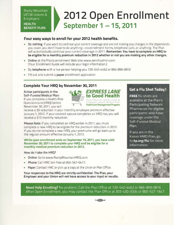 English open enrollment notice