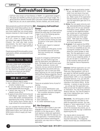 Calfresh Guide The Peoples Guide to Welfare, Health, and Other Services | PDF