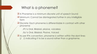 English phonetics, talking about English speaking | PPTX