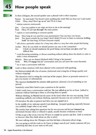 English phrasal verbs in use advanced | PDF