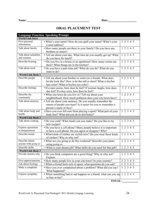 English placement test | PDF