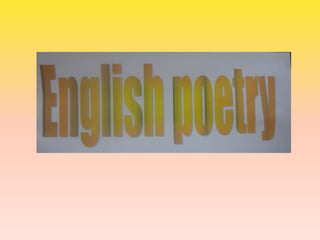 English poetry