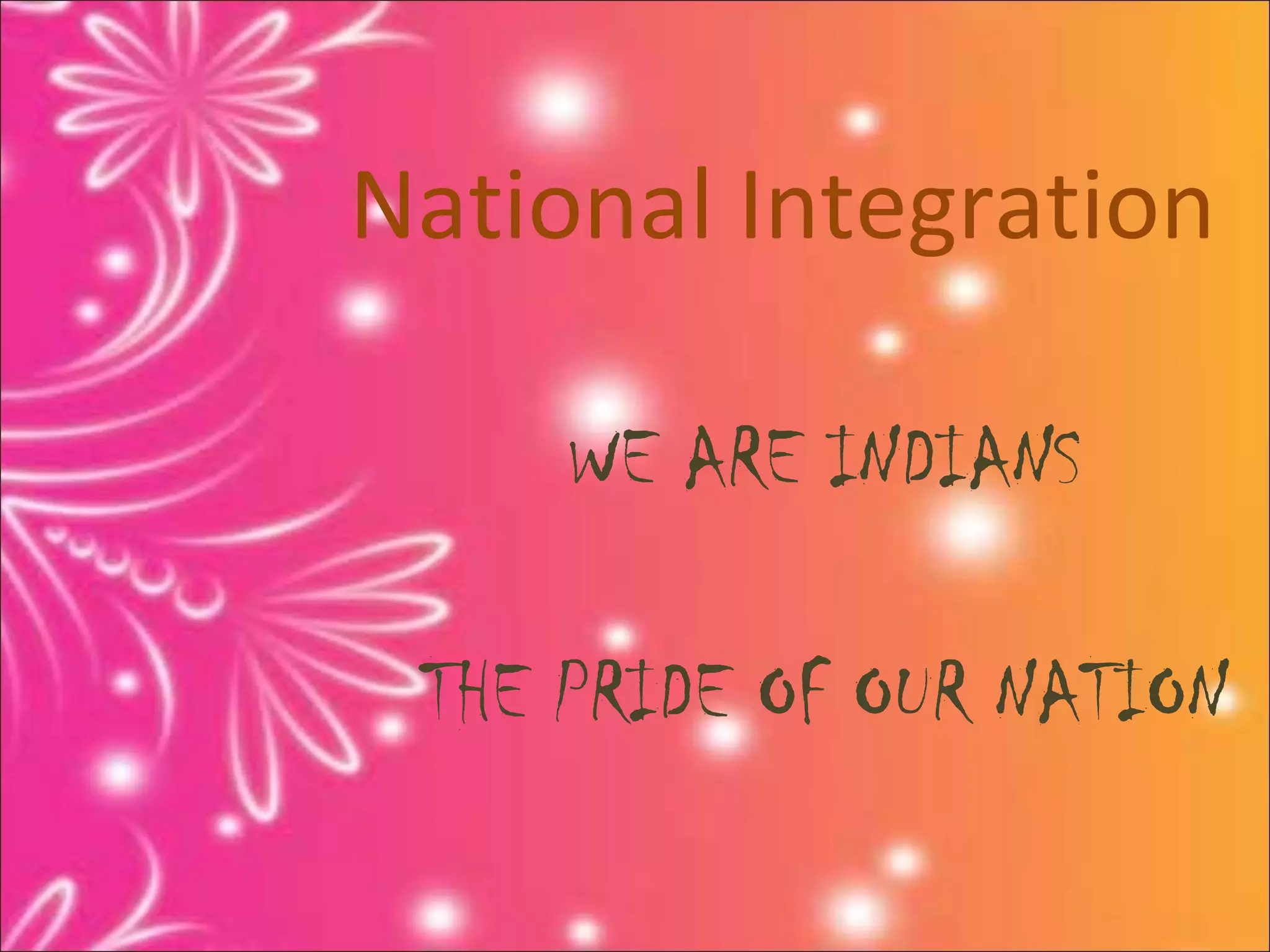 National Integration | PPT