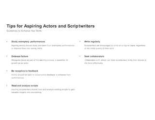 Script Writing Cast english ppt acting and script writting.pptx