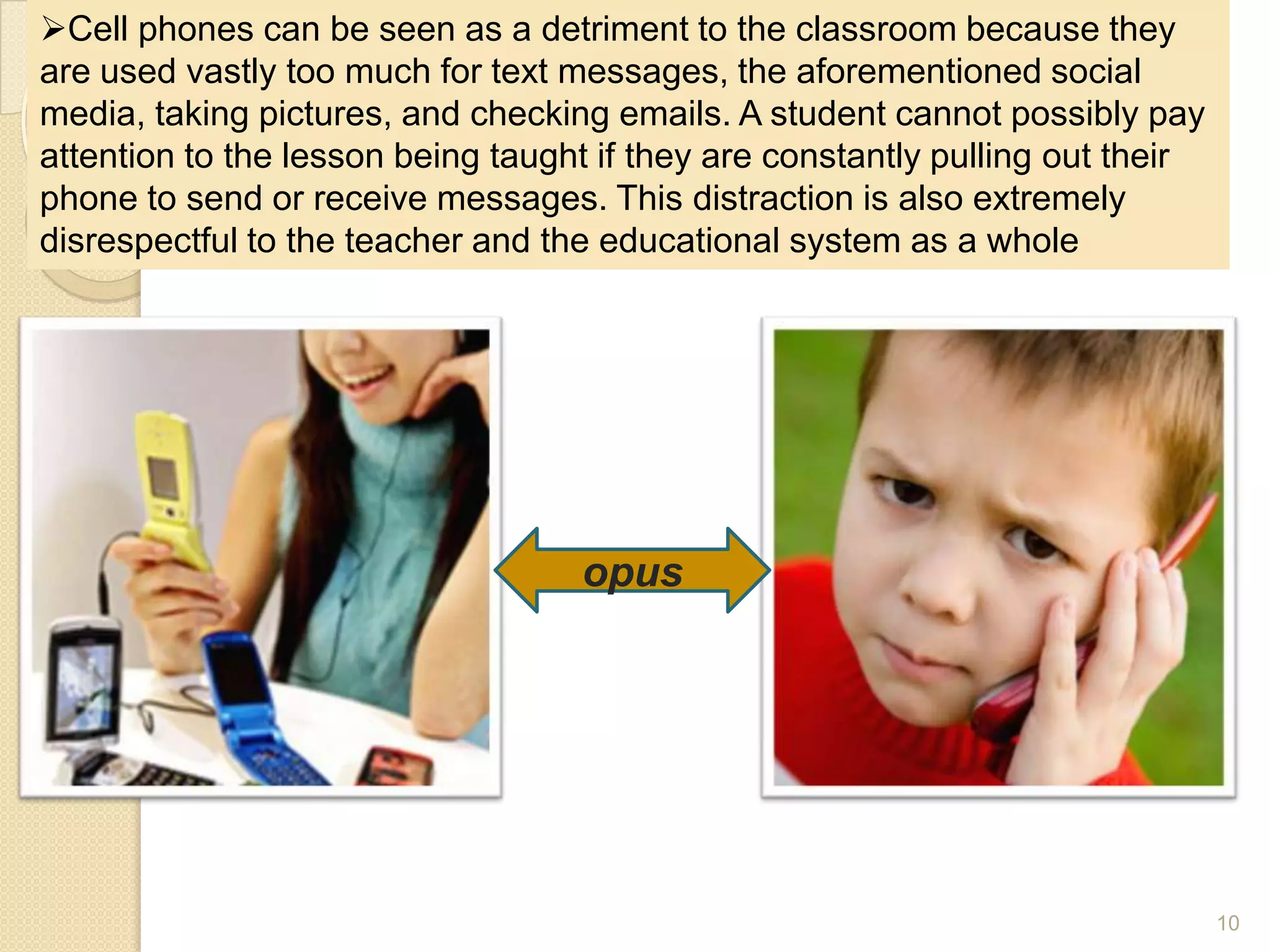 USE OF CELL PHONES | PPTX