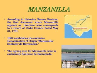3.- Manzanilla and types of Sherry Wine