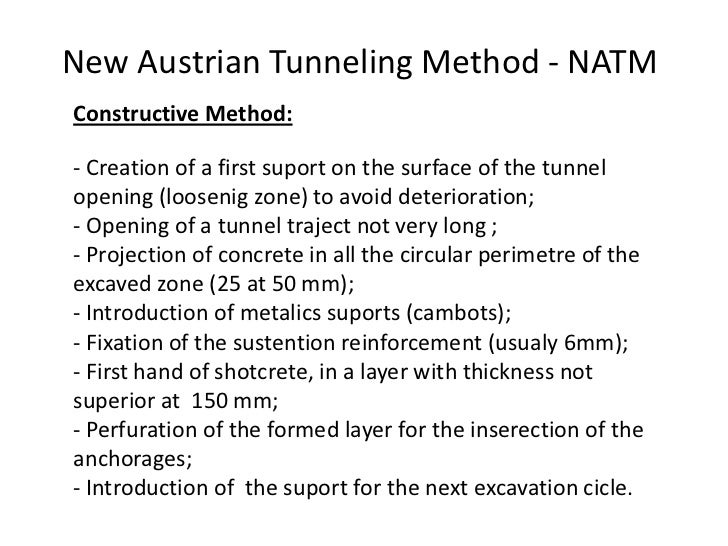 Tunneling Construction NATM
