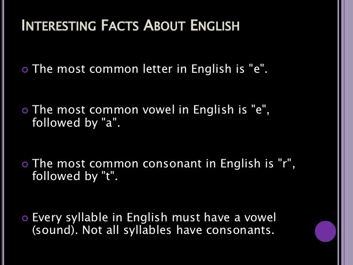 ten comandments of english writing most common letter in english