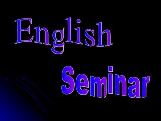English Seminar 