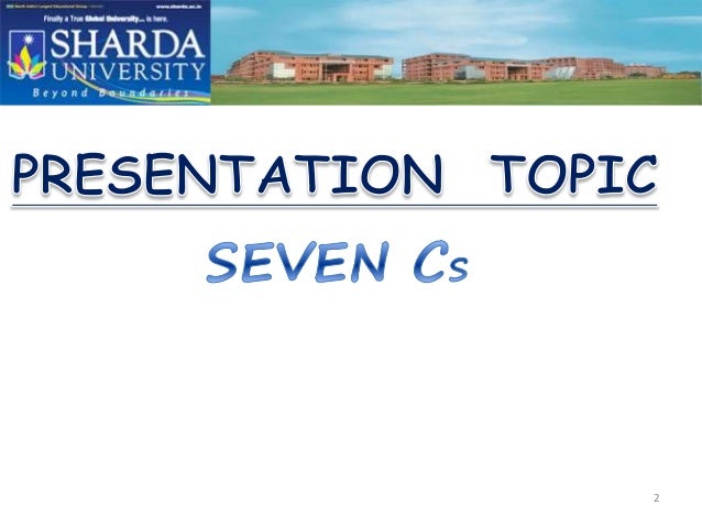 presentation on 7 Cs