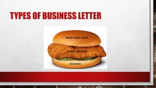 TYPES OF BUSINESS LETTER
 