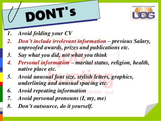 Cv Writing How To Write Cv June 2018